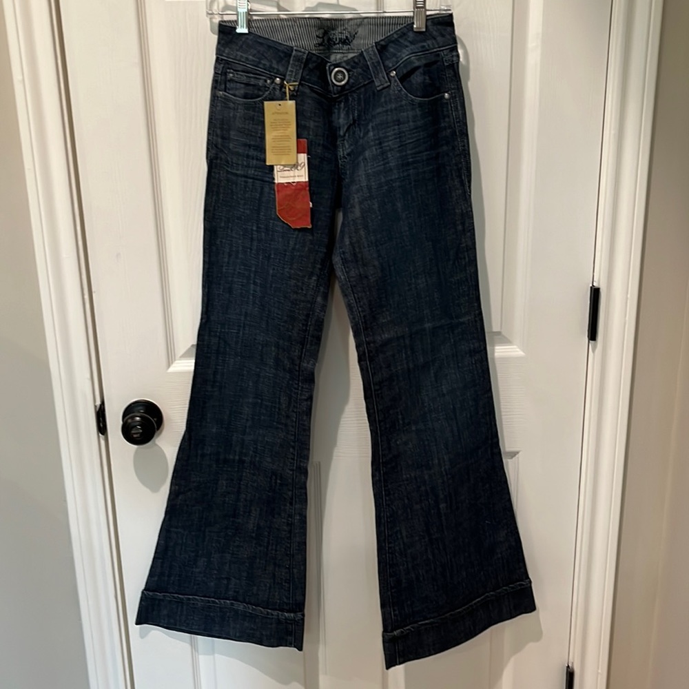 NWT Level 99 Anthropologie Flare Denim Jean Size 28